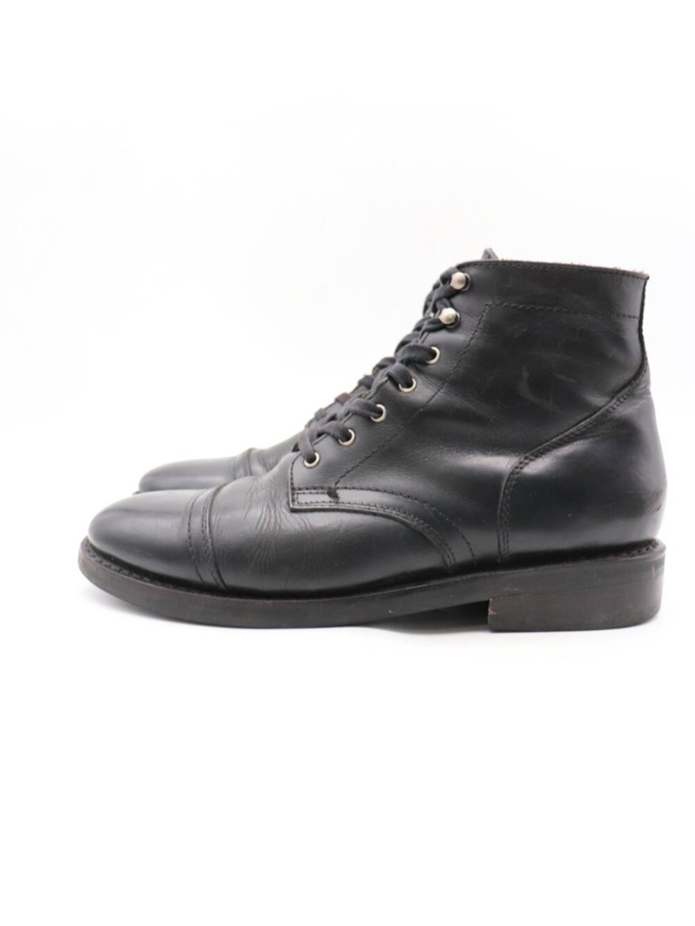 Thursday Everyday Captain Men's Size 10 Shoes Black Leather Comfort Chukka Boots - Picture 4 of 13